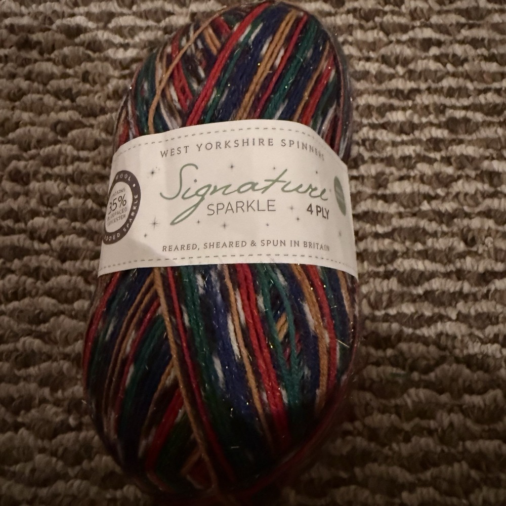 WYS Signature Sparkle 4 ply Knitting‎ Wool Yarn 100g - 1166 Nutcracker